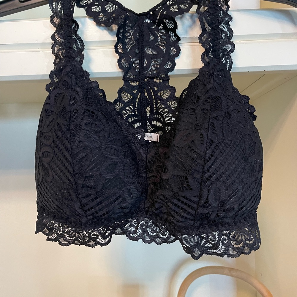 Maurices Black Lace Bralette with Racerback